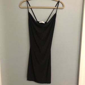 NWT Black Cowl Neck Bodycon Dress